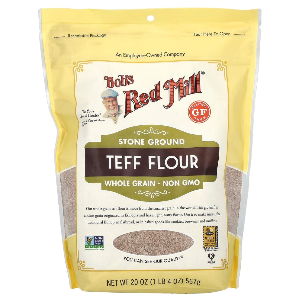 Bobs Red Mill Whole Grain Teff Flour Gluten-Free 567g (20oz)