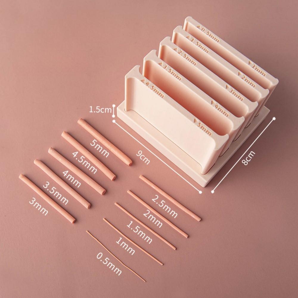 Precision Clay Extruder Tool Set - Measuring Roller with Guides for Polymer Clay Strip Making бежевый