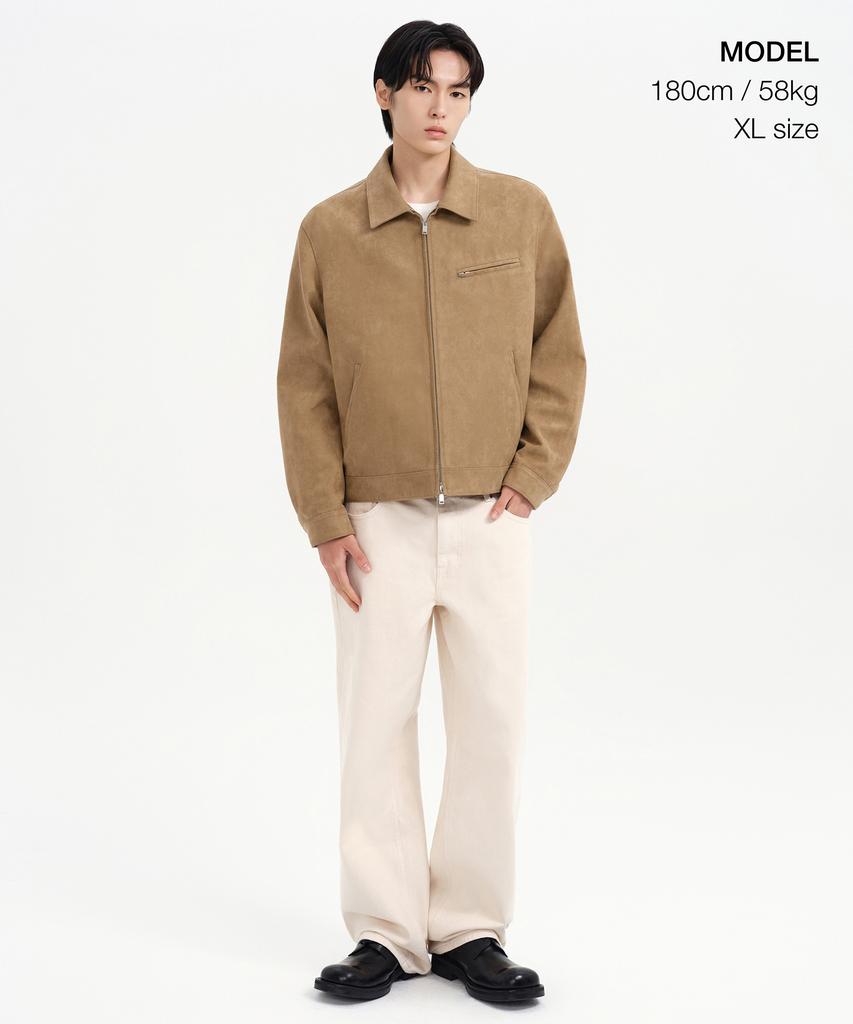 Musinsa Standard Synthetic Suede Work Jacket [Beige]