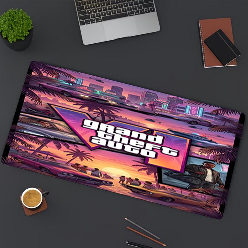 Grand Theft Auto VI Print Mouse Pad, for Keyboard Pad Laptop PC Mat for Office Home Use, Desk Decor, Perfect Birthday Gift for Gamers