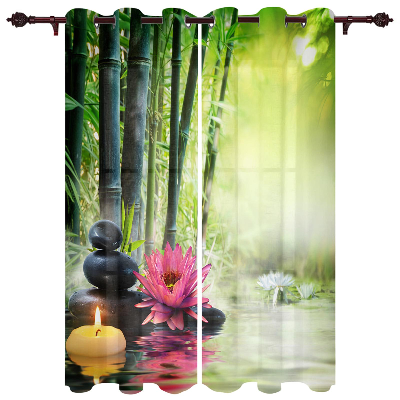 Шторы на окна Zen Stones White Lotus Home Decor Шторы для спальни Шторы на кухню Шторы — фото 8