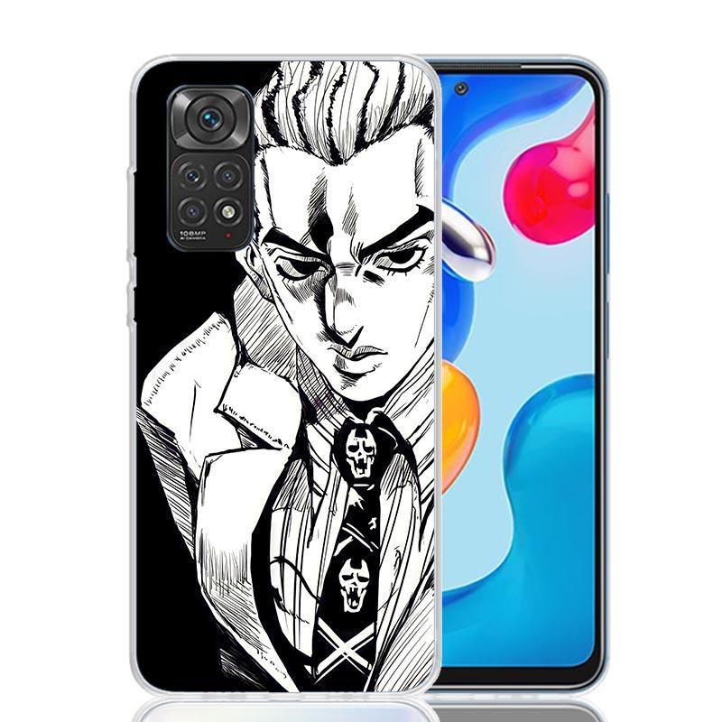 JoJo Kira Yoshikage Killer Queen Phone Case For Xiaomi Redmi Note 15 14 13 12S 12 Pro Plus 11S 11E 11 11T 10S 10 Art Soft Patter