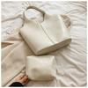 Large Capacity Handbags For Women  New Retro Versatile Commuting Tote Bag Simple Solid Color Versatile One Shoulder Bags