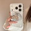 Flower Heart Stand Phone Case for iPhone 16, iPhone 17, iPhone 17 Pro Max