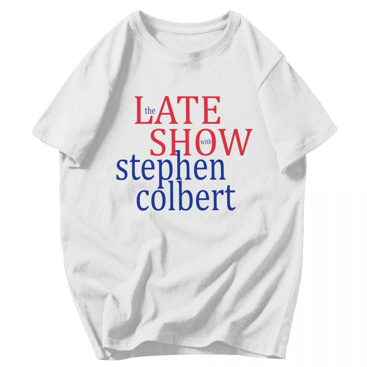 

Men T Shirt Stephen Colbert The Late Show Cotton Y2K Graphic Tees Unisex Clothes T Shirts M