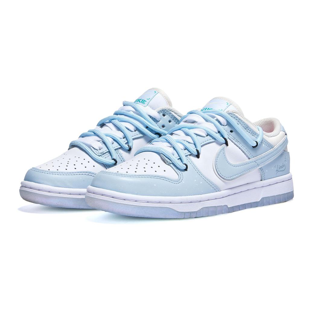 Nike Dunk Minimalist Style Low Top Skateboard Shoes Women's Sky Blue FJ7743-194(Team196-)