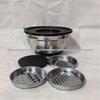Stainless Steel Salad Bowl Set with Silicone Base, Grater, Egg Beater & Lids (3/5/7 Pieces)