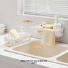 Rag Rack, Kitchen Draining Storage Basket, Household Dishwashing Cotton Soap Liquid Storage Rack, Non-drilling Bathroom Storage Rack
