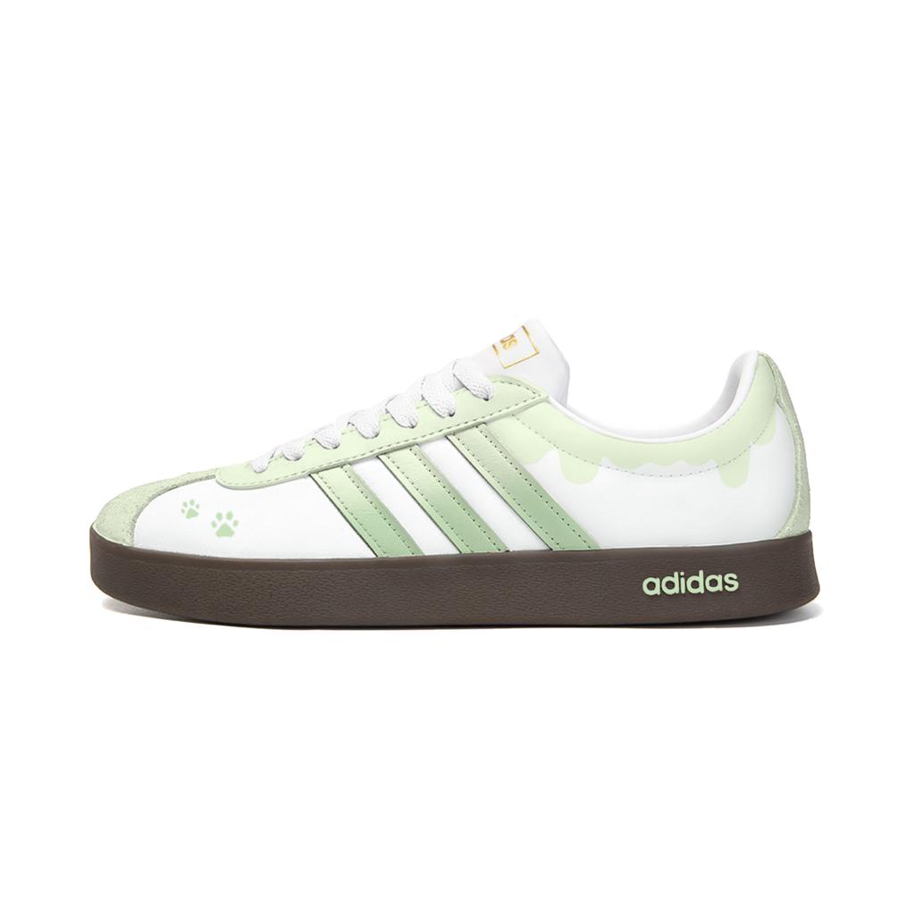 Adidas VL COURT 2.0 Starlight Manufacturing, Matcha Cat Paw Slip Resistant Cushioning Abrasion Resistant ID6015(Team914- )