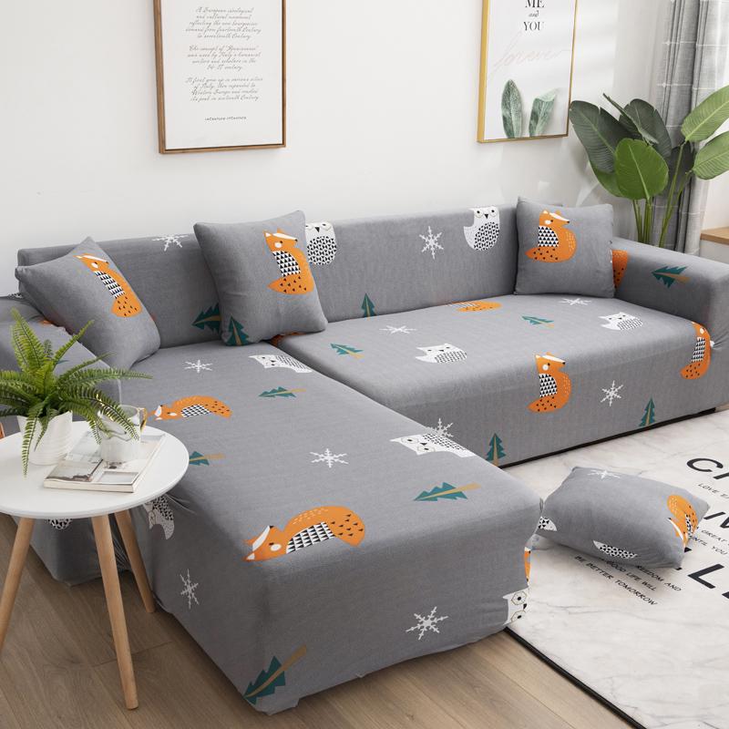 Elastic Sofa Slipcovers Sofa Covers for Living Room Housse Canape 1/2/3/4 Seat Couch Cover Stretch Sectional Furniture Protector