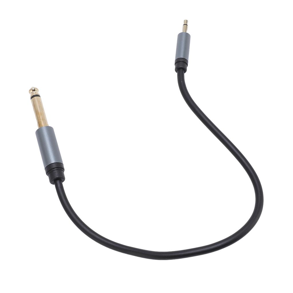 3.5mm Mono Male to 6.35mm Mono Male Sound Cable 11.8 Inch 6.35mm to 3.5mm Headphone Adapter Cord for Speaker Amplifier