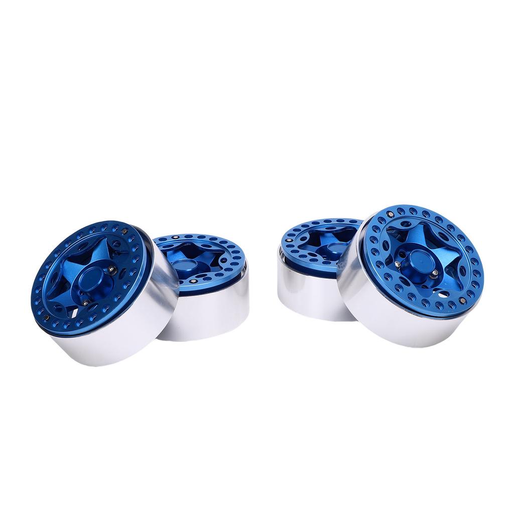 4pcs 1.9 Inch Beadlock Wheel Rim Hub Aluminum Alloy RC Wheel Hub for 1 10 RC Crawler Upgrade Accessories Imitation VP