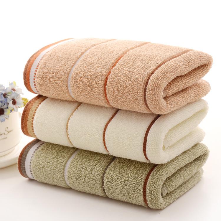 Лицевое полотенце Хлопок мягкое впитывающее ленточная сетка жаккард подарочное полотенце 34*74cm