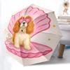 1 BUC Umbrelă pliabilă automată cu model Pooch Shell, Deschidere/Închidere automată, Pliere automată, Cadru durabil cu 8 spițe, Umbrelă portabilă de călătorie S10718