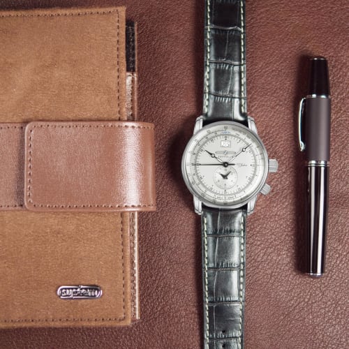 Zeppelin Special Edition 100 Years Zeppelin Ivory Watch 76401 Men's [Official Import]