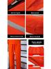 Summer Lightweight Polyester Cotton Reflective Workwear Set - Long Sleeve Protective Clothing for Construction and Workshop Use.