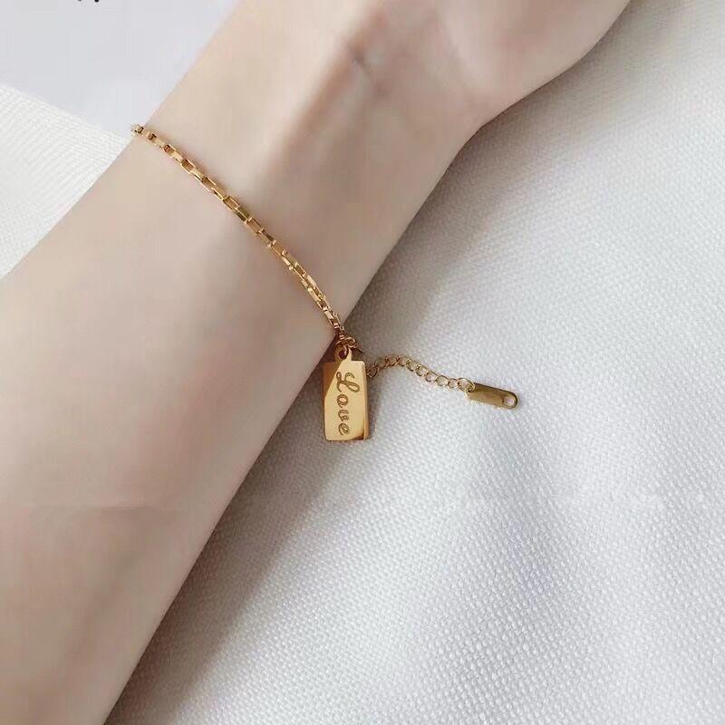 Fashionable Gold Letter Bracelet for Women - Trendy Cool Style