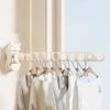 8 Holes Suction Cup Clothes Drying Rack Space Aluminum Multi-clip Hangers  Bathroom