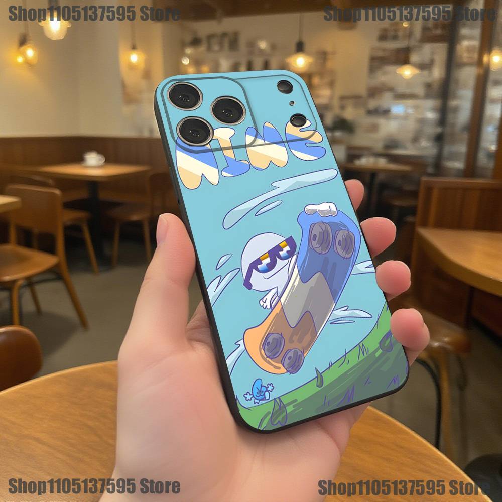 Bfdi Battle For Dream Island Handyhülle Für iPhone 17,16,15,14,13,12,11,Pro,XS,Max,XR,Plus,E,SE4,Mini Schwarzes Weiches Cover