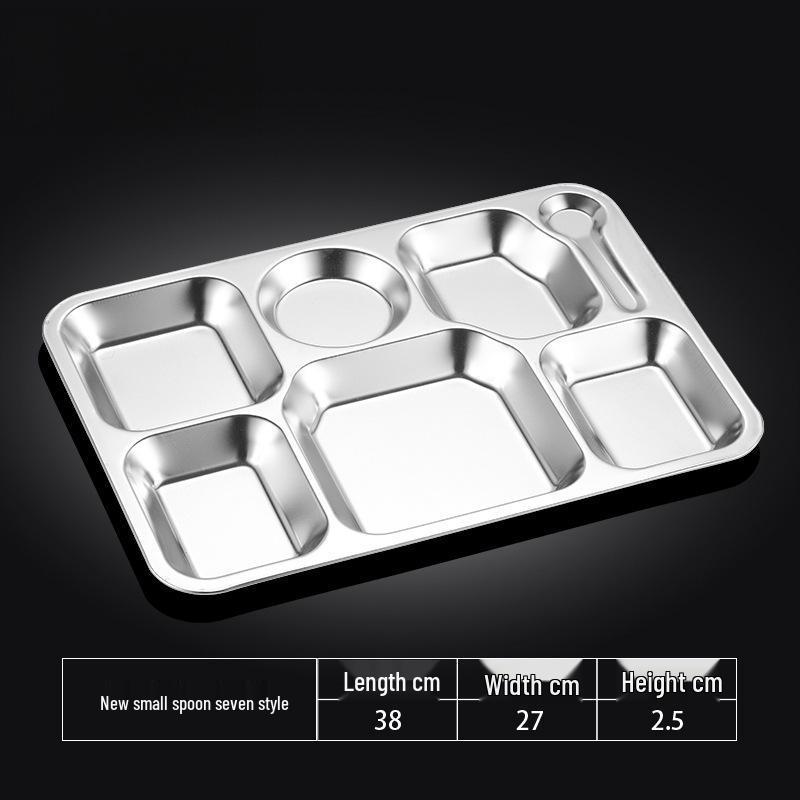 Tianze 201 Stainless Steel Partitioned Meal Tray