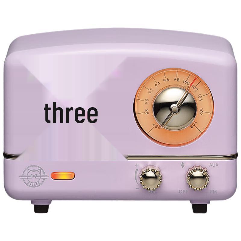 

Mao King Little Prince OTR Portable Retro Bluetooth Speaker with FM Radio CN plug (adapter included)