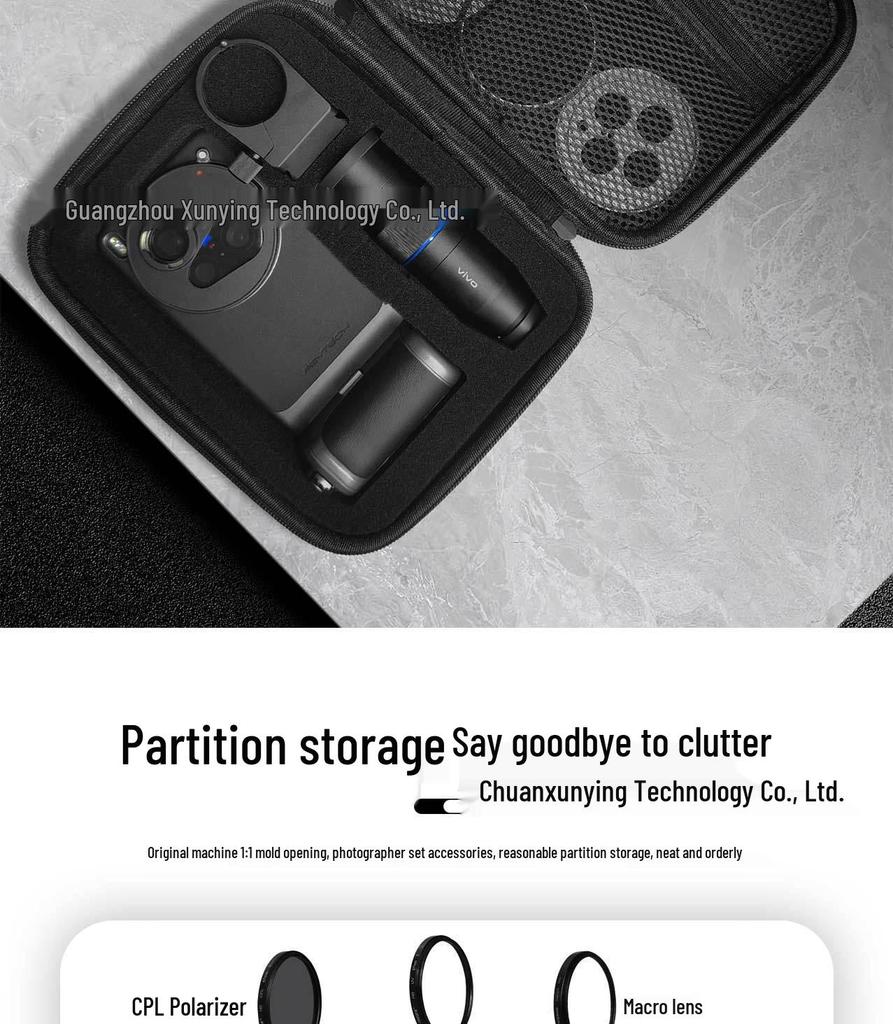 Kit de Fotógrafo Vivo X300 Pro: Bolsa de Almacenamiento Pro para Imagen y Mochila para Teleobjetivo