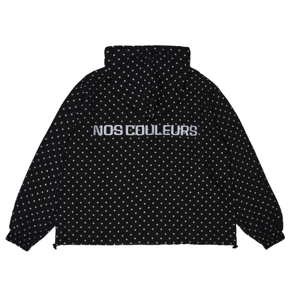 Noscouleurs Polka-Dot Shell Jacket Black