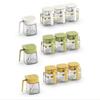 Flip Design Glass Seasoning Jar Safety Seasoning Storage Box Kitchen Seasoning Box  Household
