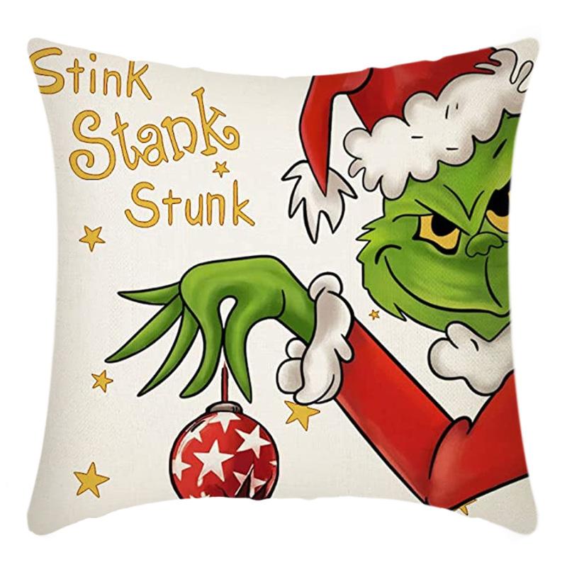 

Новая Рождественская наволочка Красная Простая Рождественская Наволочка-подушка для дома 45*45cm