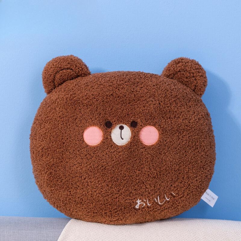 

Милая кавайная подушка с изображением животных, плюшевая игрушка, подушка с изображением медведя, мультяшная подушка с изображением кролика, подушка с изображением тигра 42cm