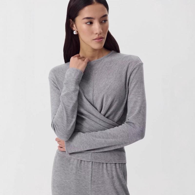 2026 Soft Modal Set Women Casual Lace-up Top Pants Two-piece Outfit