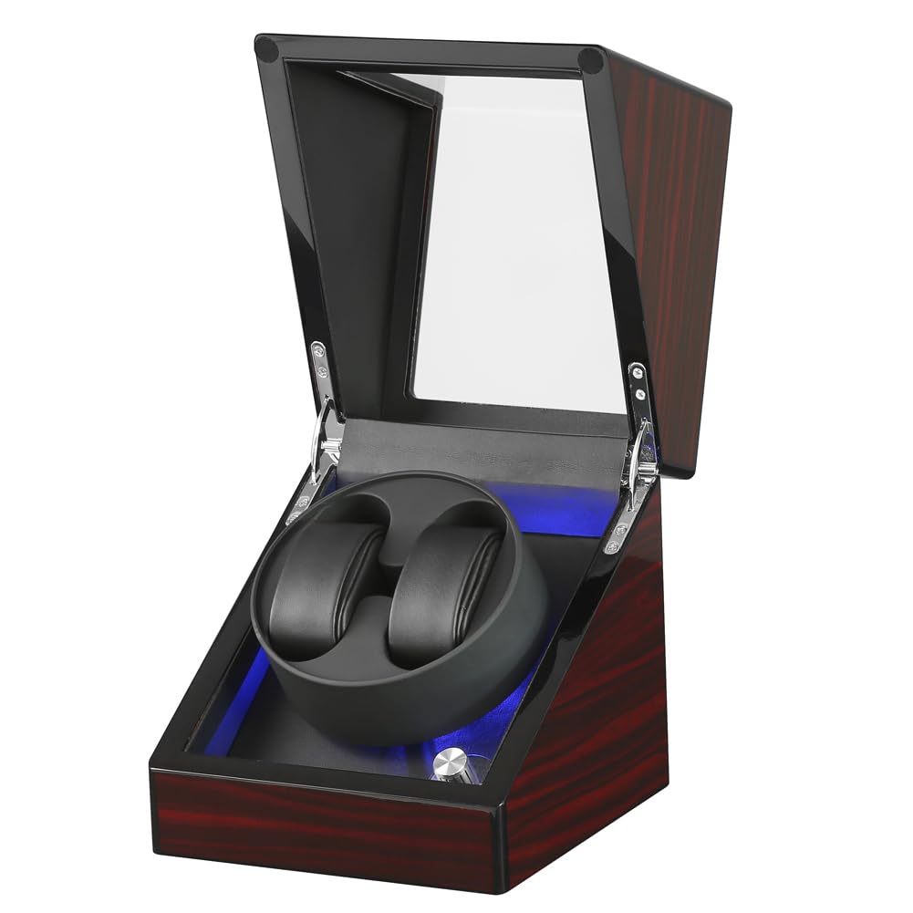 

Автоматическая шкатулка для часов Сделано в Японии с мотором Mabuchi Роскошные автоматические часы Обновление 2023 (2 Часов), Дизайн, Моталка, (Byakudanmon-W136D-RT)