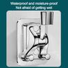 Adjustable Shower Head Holder with Hooks Wall Mounted Handheld Sprayer Support Self-Adhesive Showerhead Bracket