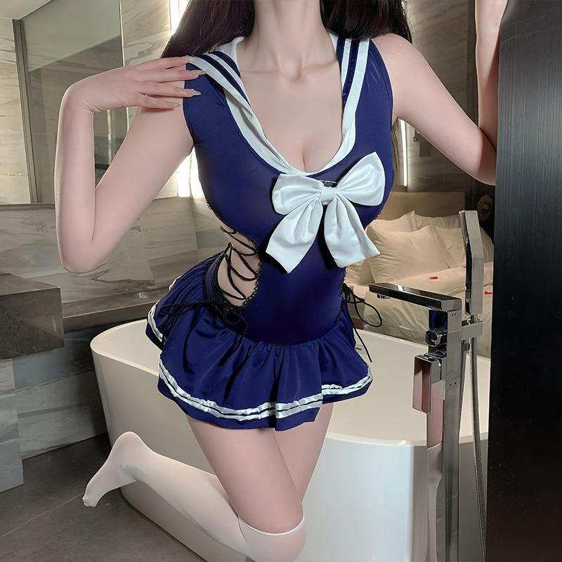 Fan Lei sexy underwear pure desire bunny uniform qqny free open gear swimsuit women's strap dead library water skirt 931