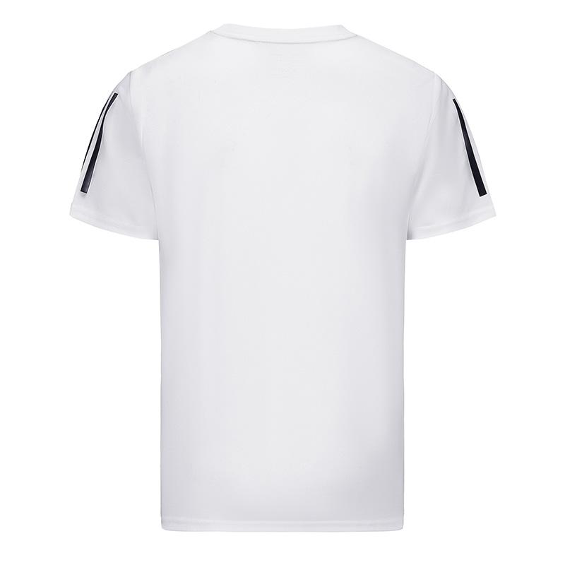 Adidas Classic Three Stripes American Retro Sports Casual Breathable Quick-Dry Short Sleeve T-Shirt Men Tops White BXWTTS01-WB