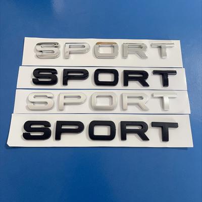 1PC New 3D ABS SPORT Letters Emblem Car Rear Trunk Badge For Discovery Evoque Range Rover L494 L320 Sport Sticker