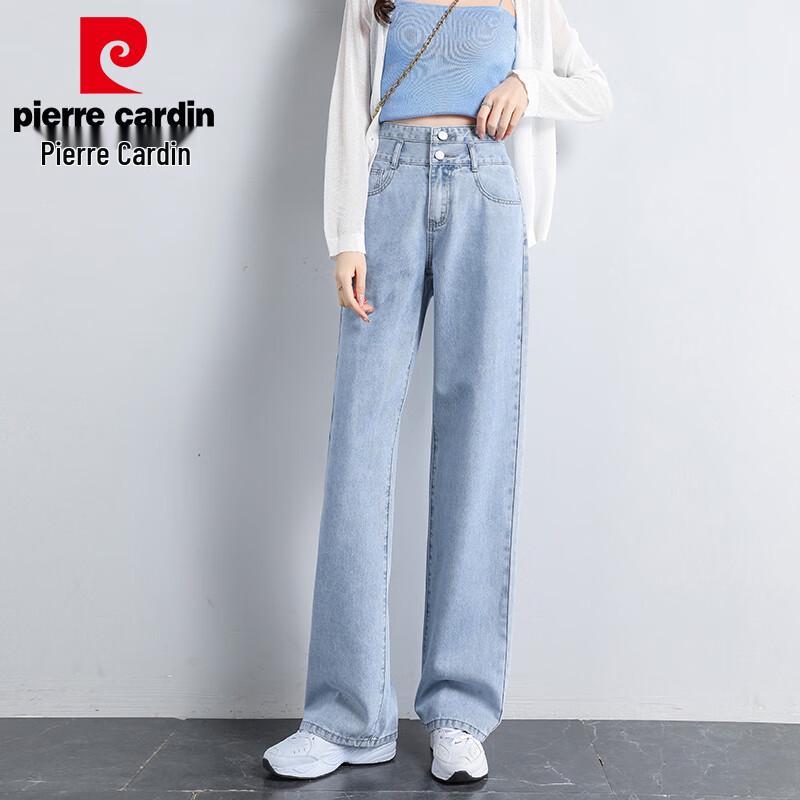 

Женские джинсы Pierre Cardin с высокой посадкой, прямые, с широкими штанинами 2XL