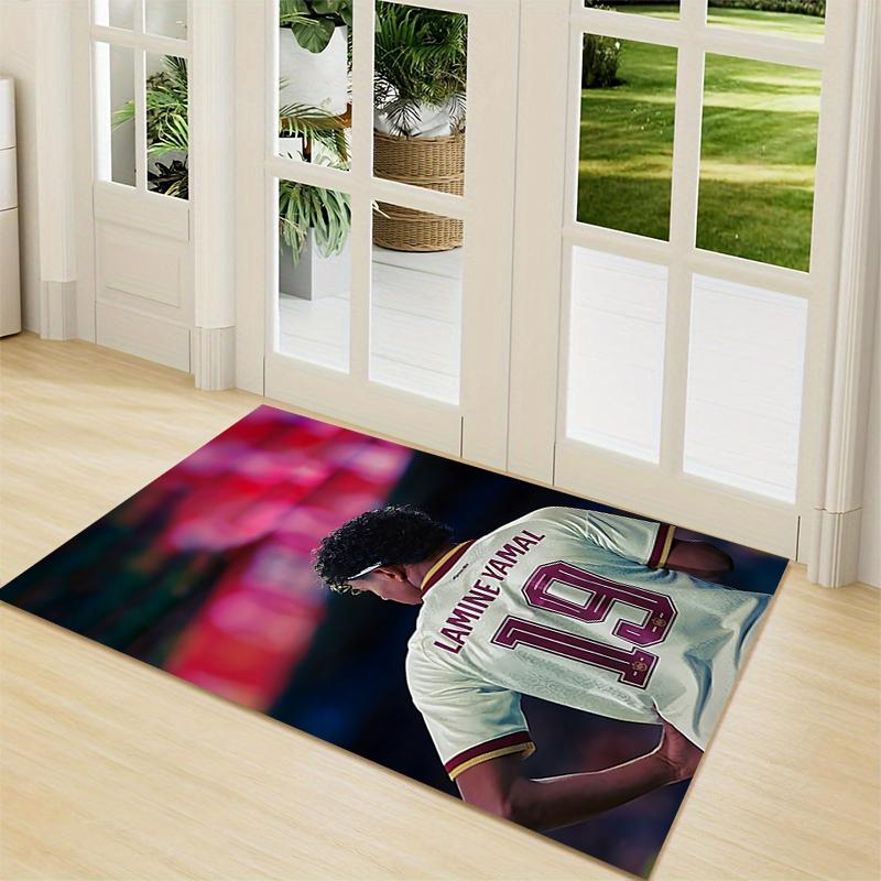 Lamine Yamals Jersey Number Extra-large living room rug, highly absorbent, does not shed, decorative rug for living room and bedroom. 073116