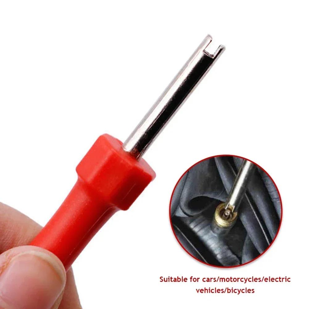 Portable Tire Valve Core Remover Installer Tool Removal Tool Bike Bicycle Car Motorcycle Tire Repair Tools Wrench Screwdriver
