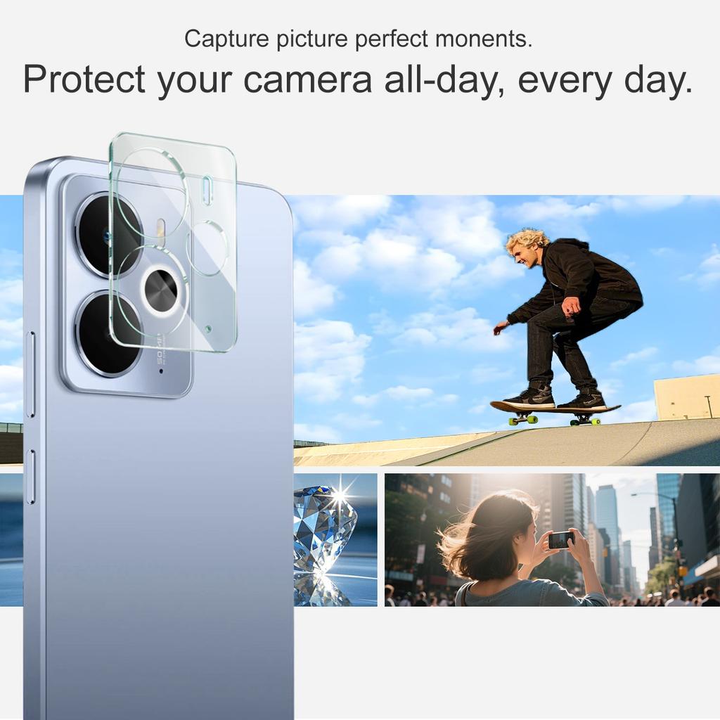 IMAK For Realme 14 5G Tempered Glass Camera Lens Protector+Acrylic Lens Cap