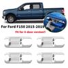 For Ford F150 2015 2016 2017 2018 4Door ABS Chrome Car Exterior Door Handle Bowl Cover Shell Outer Trim ABS Accessories