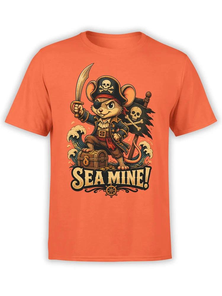 Sea Mine Pirate Mouse Tshirt Unisex S