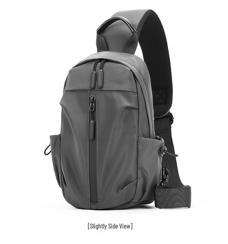 Men's USB Crossbody Bag: Waterproof Nylon, Business & Travel Shoulder Bag