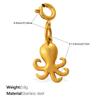 Ocean Series Beach Wind Diy Sea Turtle Sea Horse Shell Jewelry Buckle Pendant Stainless Steel Gold-Plated Accessories
