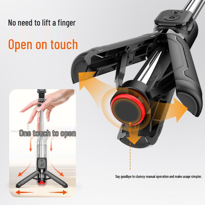 Diudiu Portable Mini Selfie Stick: Travel Tripod & Bluetooth Phone Holder for Live Streaming
