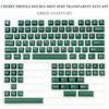 114 Key Ink Orange Custom Semi Transparent Double Shot Key Caps Cherry Profile Translucent ABS Keycaps for MX Switches Keyboard