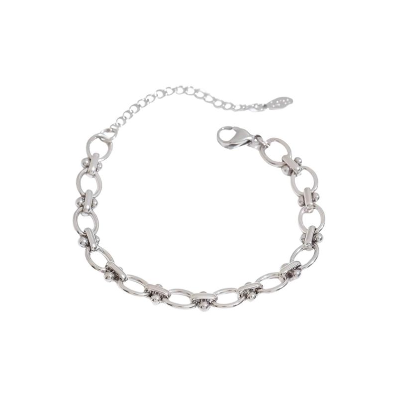 Modern Bangle Stainless Steel Bracelet Jewelry Adjustable Size Wristband Unisex Accessory for Casual Or Formal Outfits