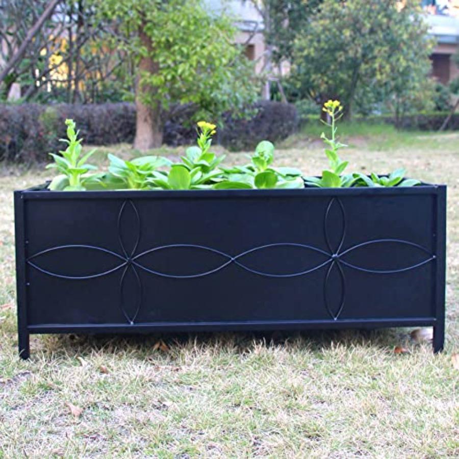 Sturdy Raised Garden Bed with Inner Fabric Liners for Vegetables Flower Planter Box in Brown for Backyard Patio Balcony Inner S