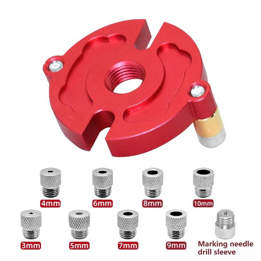 Fast Positioning Drill Guide Locator Aluminum Zinc Zinc Alloy Wood Dowel Jig Kit  Drilling Positioning