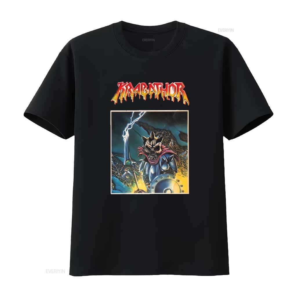Hot Krabathor Black Cotton All Size S 5xl For Fans T Shirt Hm29 Vintage Washed Designer Clothes Streetwear Graphic Casual